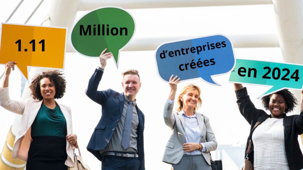 1.11 million d'entreprises ont été créées en 2024 en France